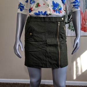 J.Crew Moto Zip Skirt